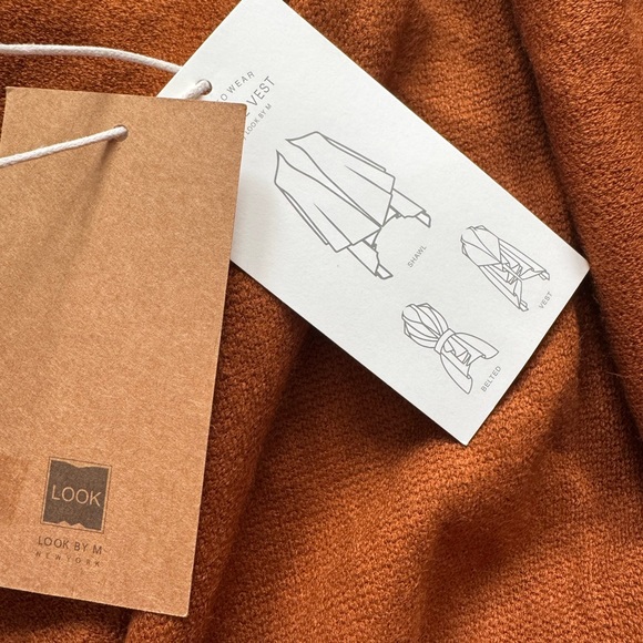 Look By M Women's Oversized Shawl Vest - Picture 2 of 3